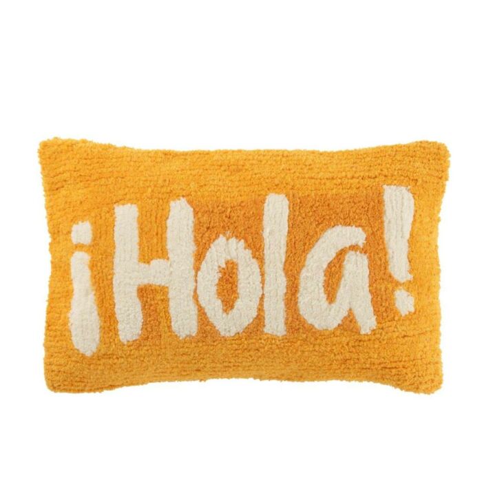 Kussen Hola katoen oranje 50 cm