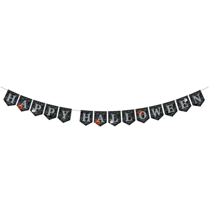 Halloween slinger Happy Halloween 400 x 20 cm Halloween slinger Happy Halloween 400 x 20 cm