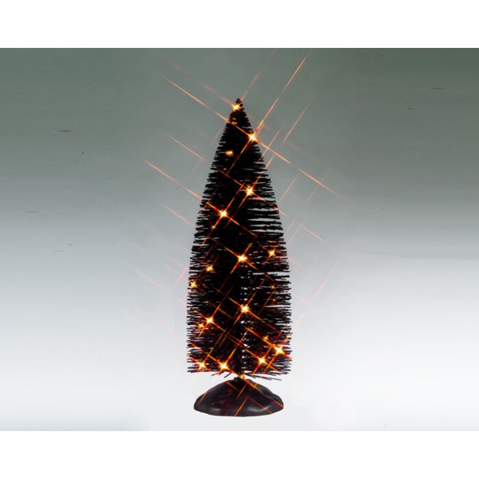 Lemax Black Bristle Tree with Orange Lights B/O (4.5V)