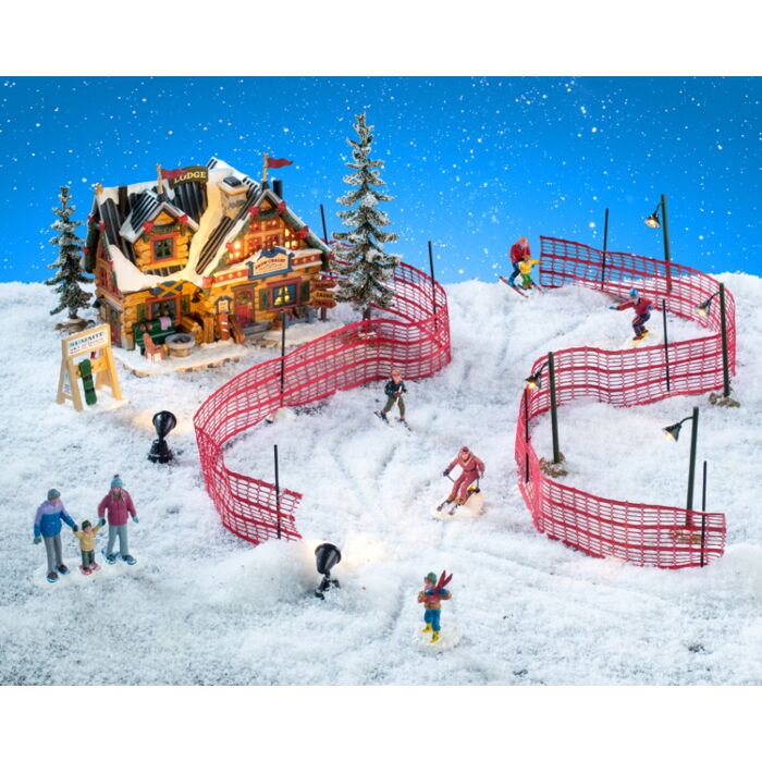 Lemax Apres-Ski Lodge set inclusief adaptor 74254, 550 mA (wit)