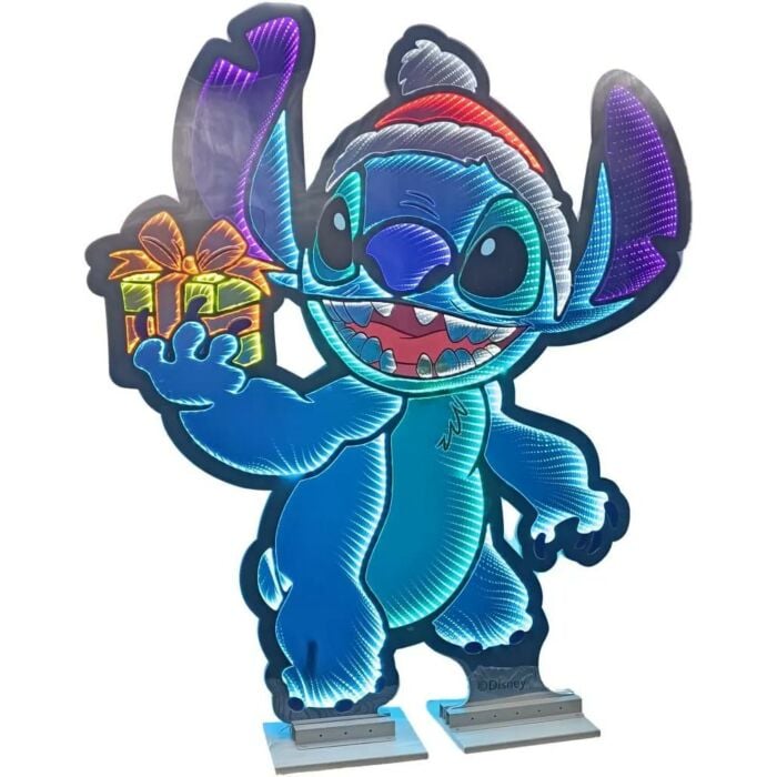 Kerstfiguur Stitch met verlichting 160 cm - Disney