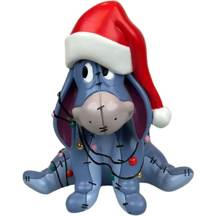 Kerstbeeld Eeyore met kerstmuts 20 cm - Disney