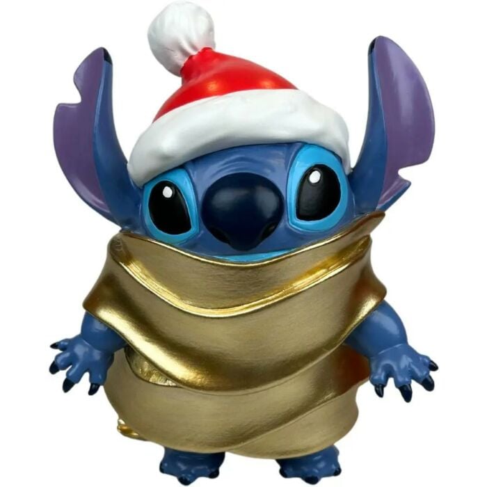 Kerstbeeld Stitch met kerstmuts 20 cm - Disney