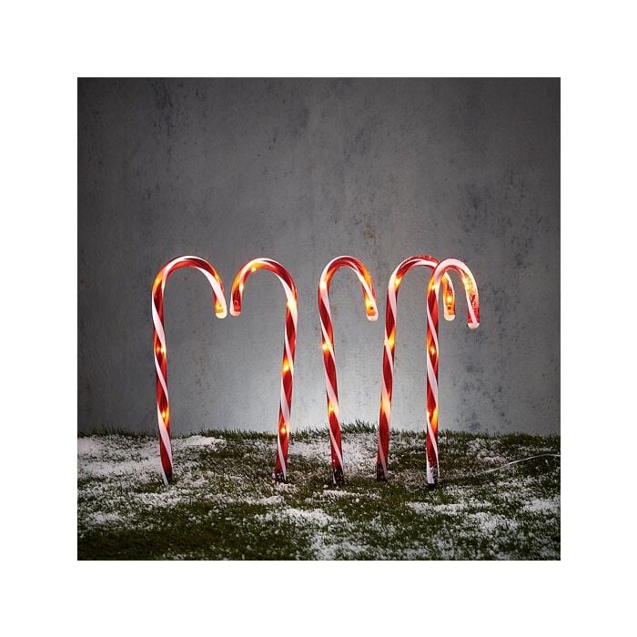 Tuinsteker zuurstok 25 led rood 5 stuks 47 cm - Luca Lighting Tuinsteker zuurstok 25 led rood 5 stuks 47 cm - Luca Lighting