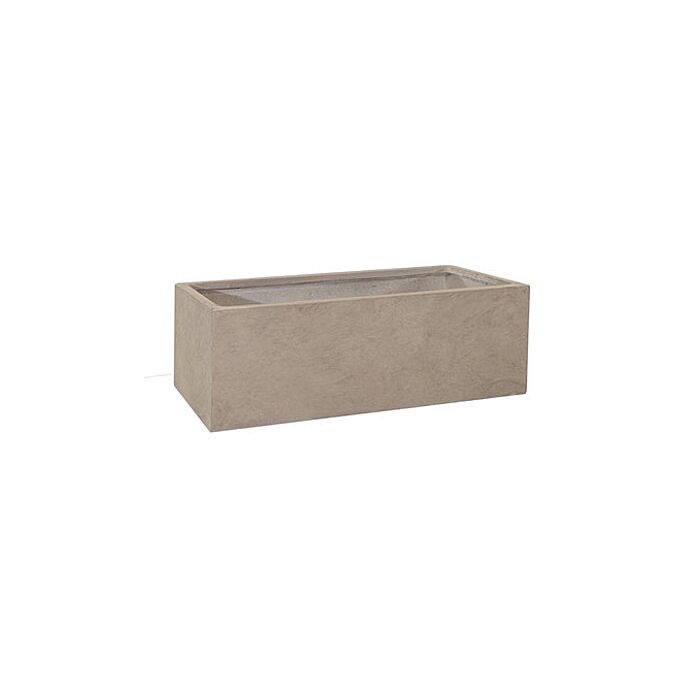 Bloempot Clayfibre Balconybox Str Sand 40 cm - Mega Collections