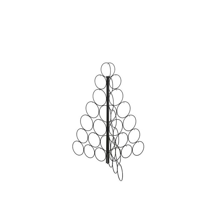 Decoratie kerstboom zwart opvouwbaar 78 cm - Mica Decoratie kerstboom zwart opvouwbaar 78 cm - Mica