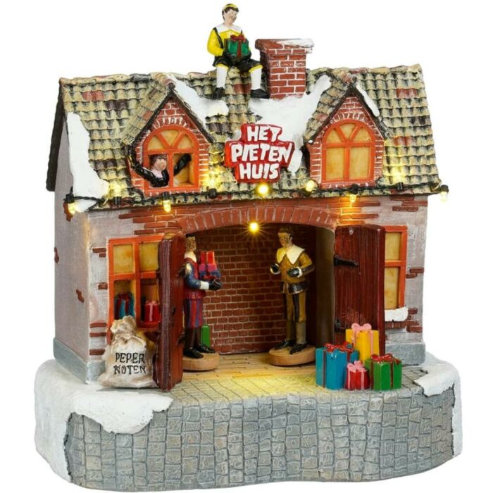 Het pieten huis battery operated 22,5 cm - Luville Het pieten huis battery operated 22,5 cm - Luville