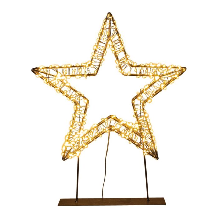 Ster 3D 1200LED Classic Warm Metaal Zwart 56 cm Ster 3D 1200LED Classic Warm Metaal Zwart 56 cm