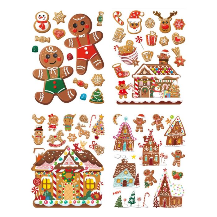 Raamdecoratie peperkoek 30 x 42 cm 4 varianten - Anna’s Collection Raamdecoratie peperkoek 30 x 42 cm 4 varianten - Anna’s Collection