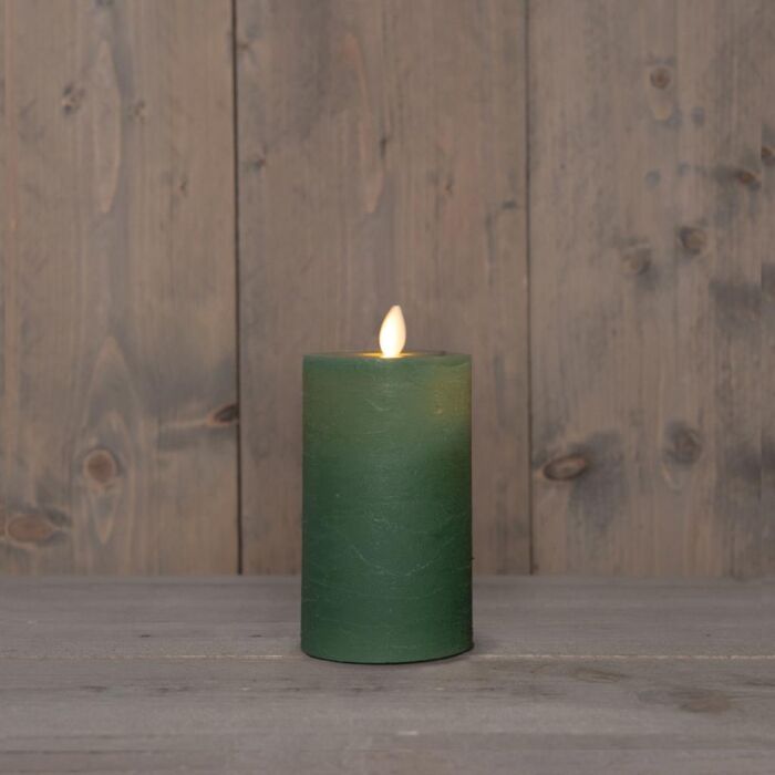 Stompkaars rustiek wax LED oplaadbaar jade groen 12,5 x 7,5 cm - Anna's Collection Stompkaars rustiek wax LED oplaadbaar jade groen 12,5 x 7,5 cm - Anna's Collection