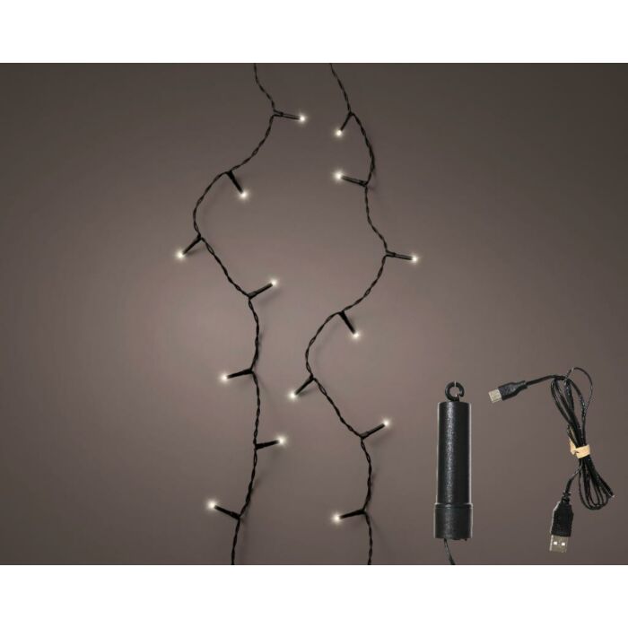Duracharge basic lights 100 LED warm wit 7,4 meter - Lumineo Duracharge basic lights 100 LED warm wit 7,4 meter - Lumineo
