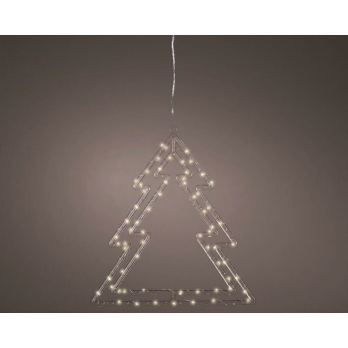 Micro LED frame light acryl kerstboom 65 LED warm wit 35 cm - Lumineo Micro LED frame light acryl kerstboom 65 LED warm wit 35 cm - Lumineo