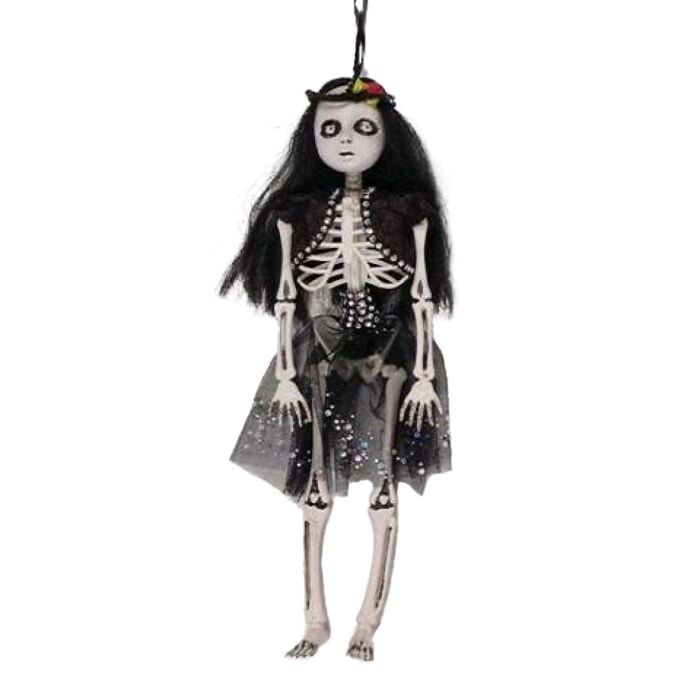 Halloween LaCatrina skelet zwart 40 cm Halloween LaCatrina skelet zwart 40 cm