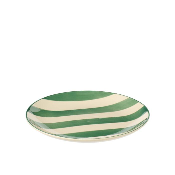 Dessertbord strepen groen Ø 19,7 cm Dessertbord strepen groen Ø 19,7 cm