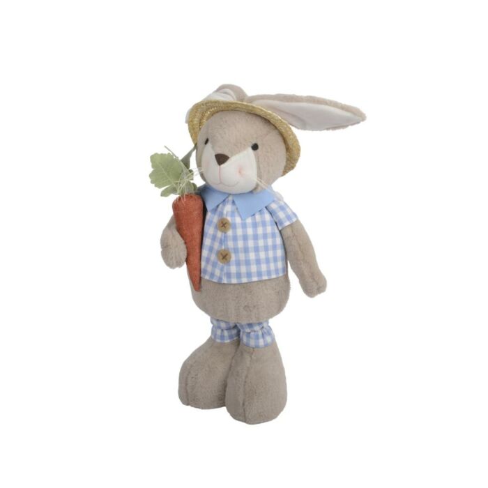 Konijn deocratie met wortel blauw 105 cm Konijn deocratie met wortel blauw 105 cm