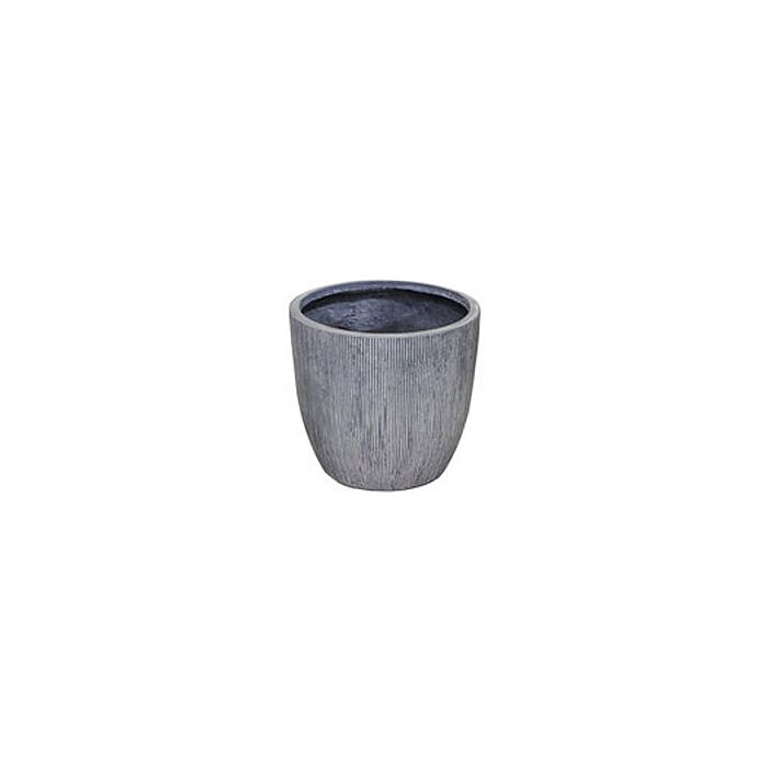 Bloempot Nora Egg Pot Washed Grey Ø 39 cm - Mega Collections