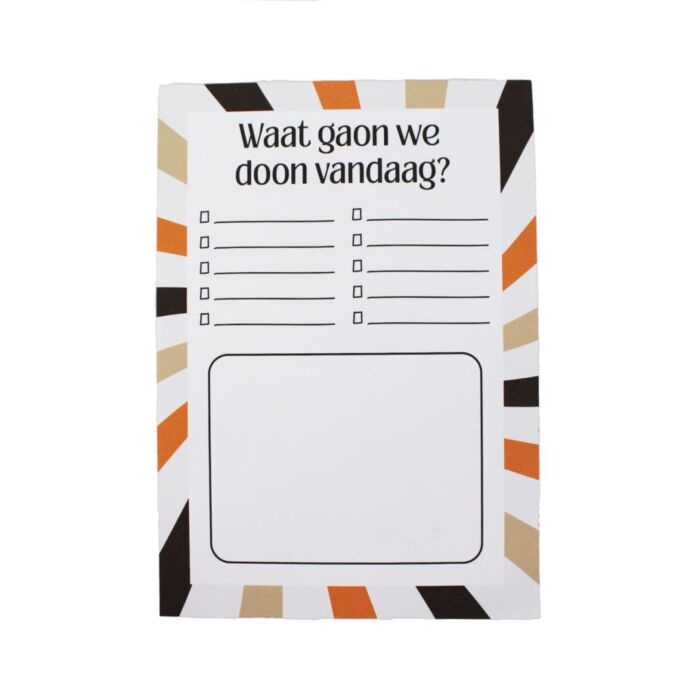 Notitieblok A5 Waat gaon we doon vandaag - StreekKado Notitieblok A5 Waat gaon we doon vandaag - StreekKado