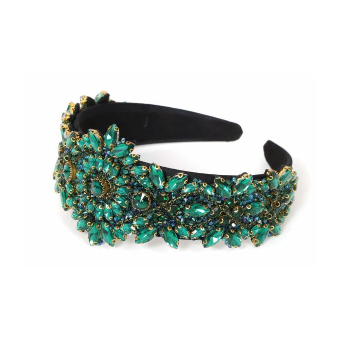 Haarband Strass groen Haarband Strass groen
