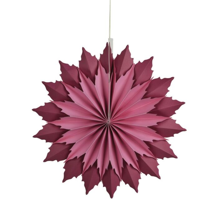 Decoratie bloem hanger papier paars