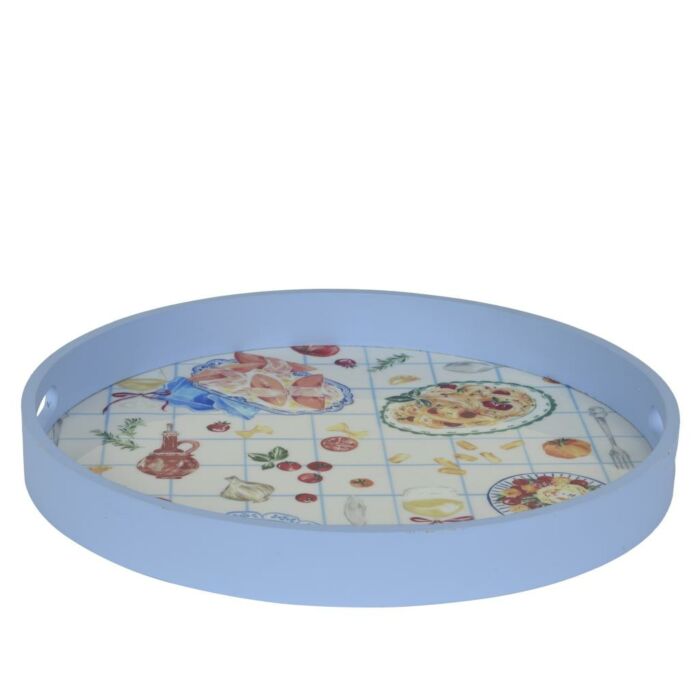 Dienblad Italiaans blauw Ø 35 cm 