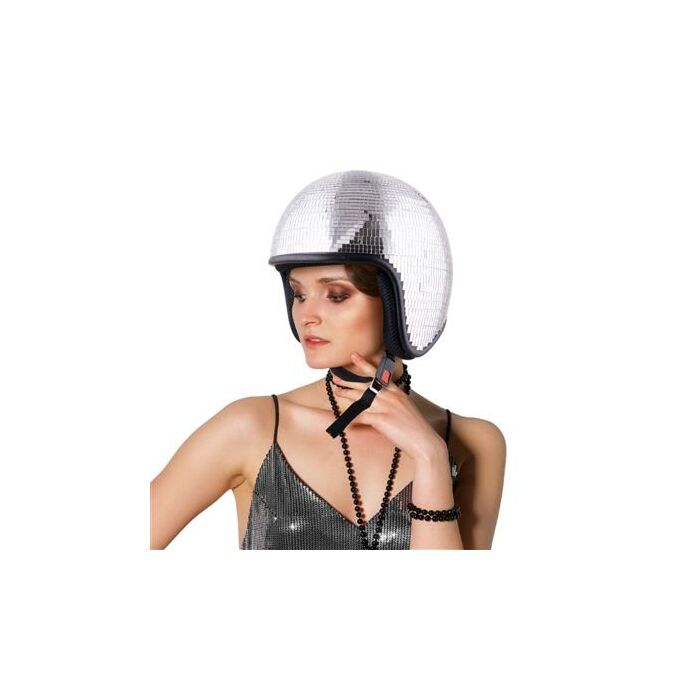 Helm met spiegeltjes