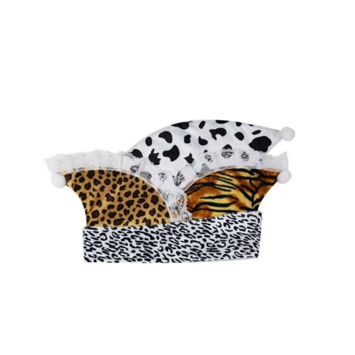 Carnavalsmuts wit beige