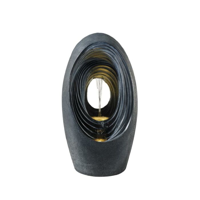 Fontein poly 3 LED zwart 80 cm - Lumineo