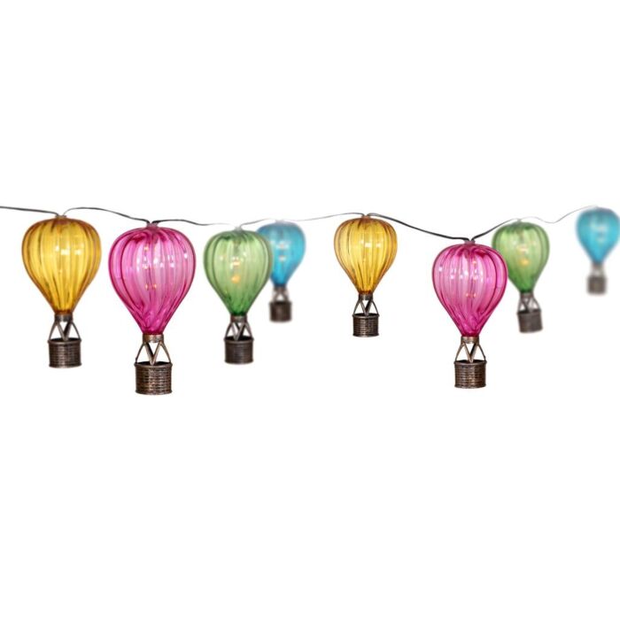 Solar lichtsnoer luchtballon met vlameffect 250 cm Solar lichtsnoer luchtballon met vlameffect 250 cm