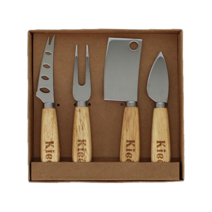 Cadeauset kaasmesjes in doosje set van 4 - StreekKado Cadeauset kaasmesjes in doosje set van 4 - StreekKado