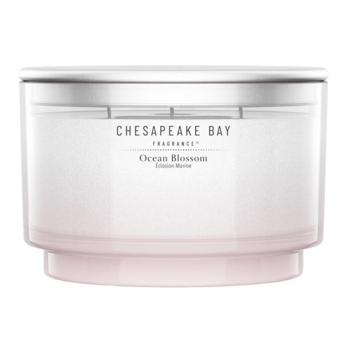 Geurkaars Ocean Blossom 3-Wick Candle - Chesapeake Bay Candle