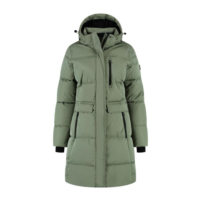 Winterjas Poppy Light Green 46 - Kjelvik Winterjas Poppy Light Green 46 - Kjelvik