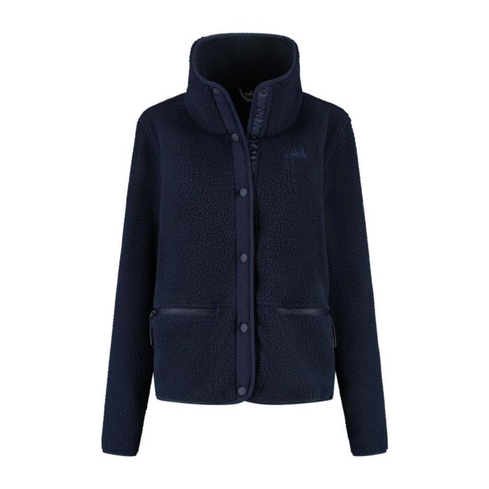 Sherpa Fleece Jacket Sabrina Navy 44 - Kjelvik Sherpa Fleece Jacket Sabrina Navy 44 - Kjelvik