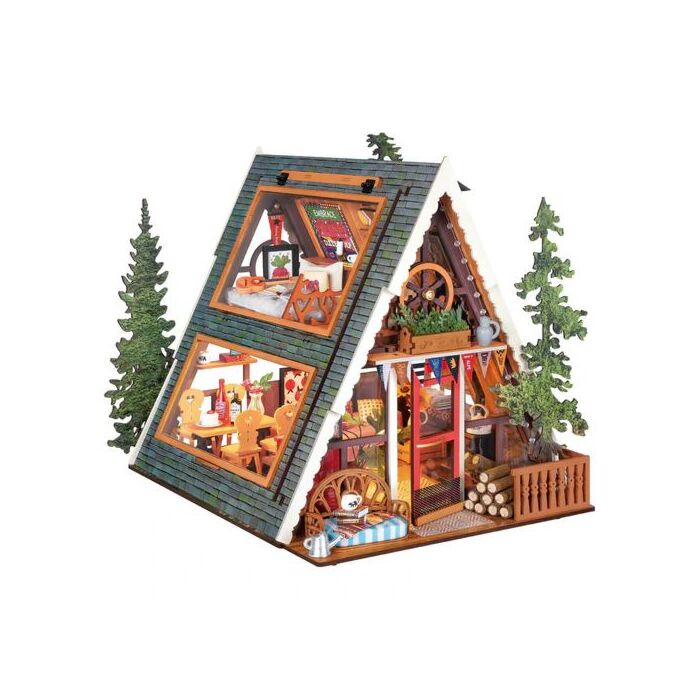 Bouwpakket A-Frame Cabin - Robotime Bouwpakket A-Frame Cabin - Robotime