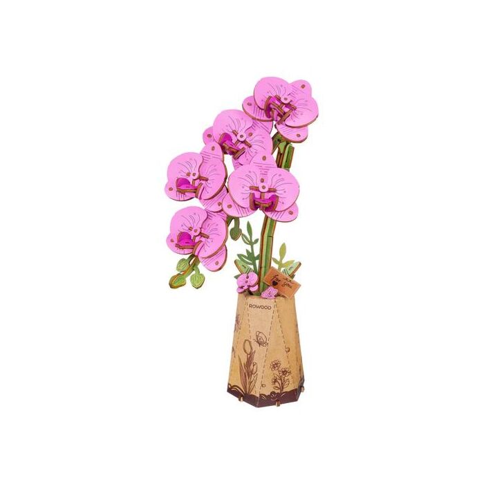Bouwpakket Purple Moth Orchid - Robotime Bouwpakket Purple Moth Orchid - Robotime