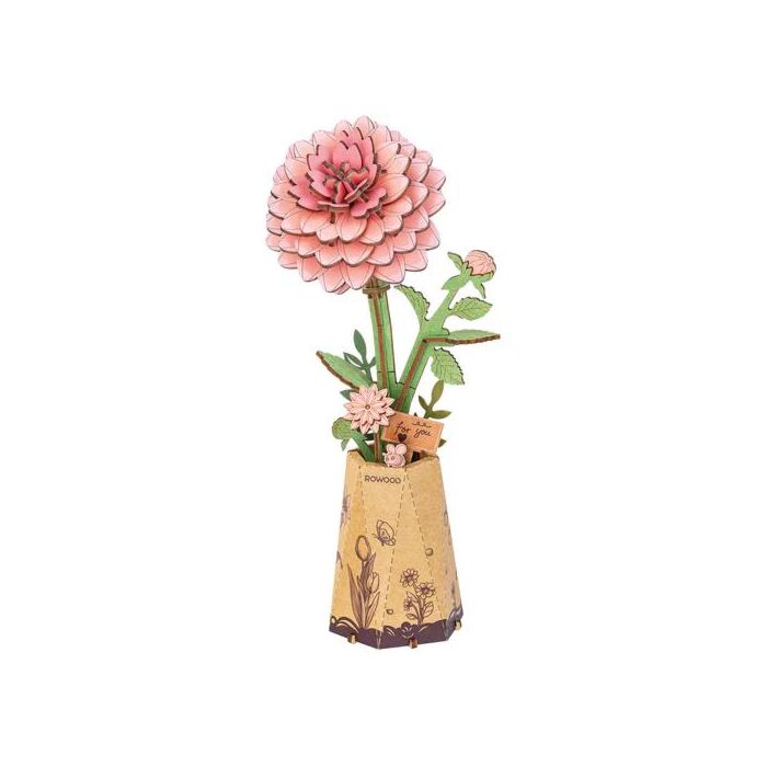 Bouwpakket Pink Dahlia - Robotime