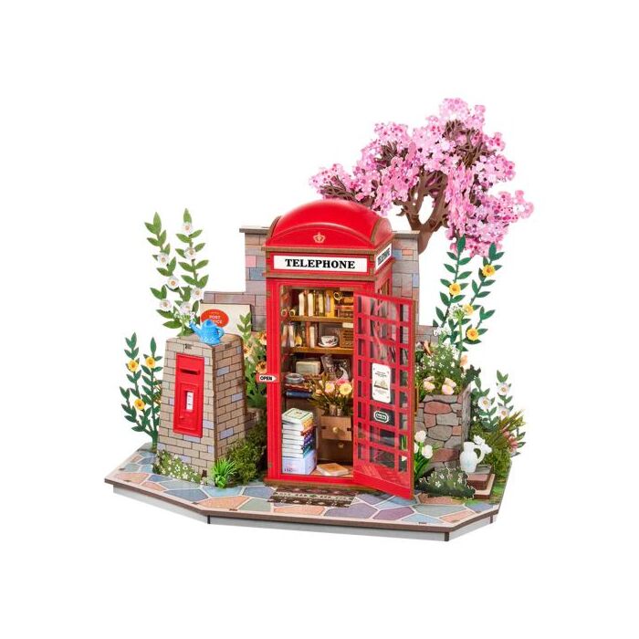 Bouwpakket Blossom Book Booth - Robotime Bouwpakket Blossom Book Booth - Robotime