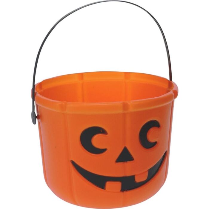 Halloween emmer pompoen oranje Ø 17 x 14 cm Halloween emmer pompoen oranje Ø 17 x 14 cm