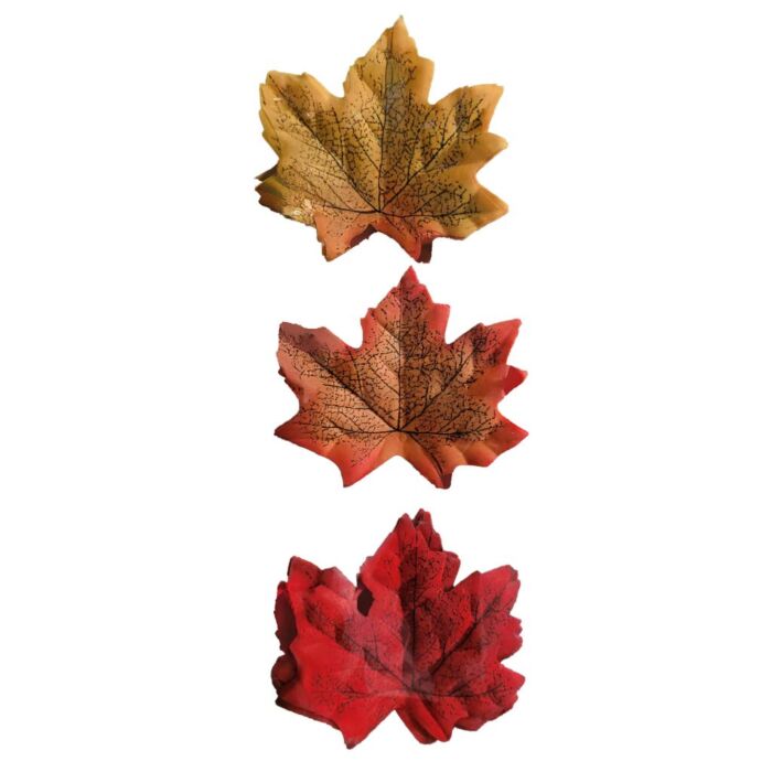 Herfstbladeren multicolor 6 x 8 cm 36 stuks