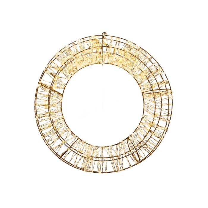 Kerstkrans 1800LED Metaal Zwart 58 cm Kerstkrans 1800LED Metaal Zwart 58 cm