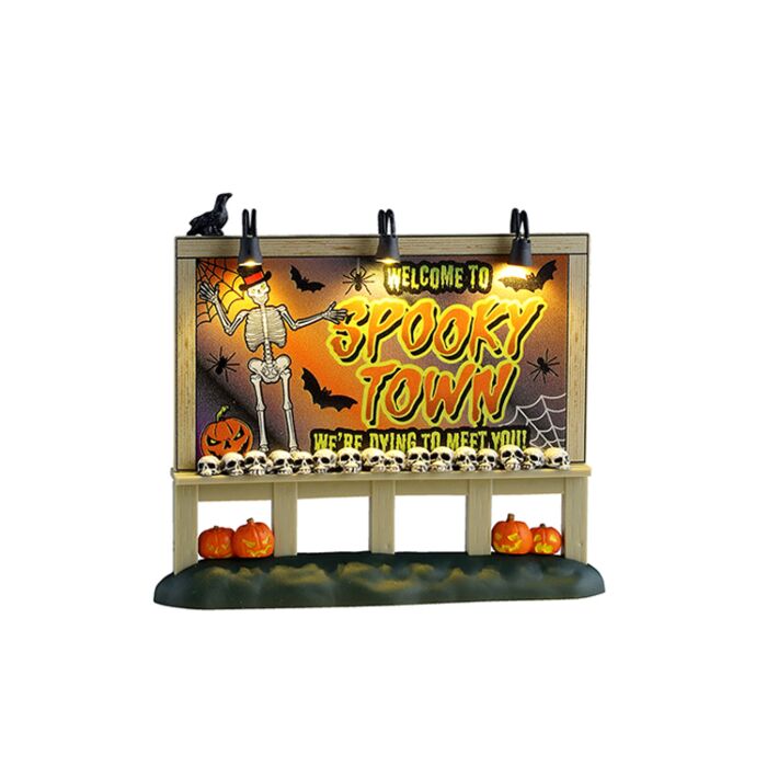 Lemax Welcome to Spooky Town Sign B/O (4.5V)