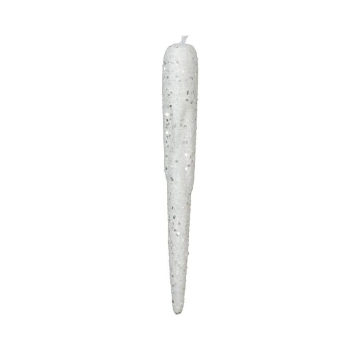IJspegel Ornament Wit 24 cm - Decoris IJspegel Ornament Wit 24 cm - Decoris