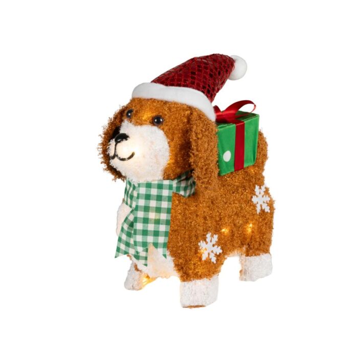 LED Staande Hond met Verlichting 35 cm - Lumineo LED Staande Hond met Verlichting 35 cm - Lumineo