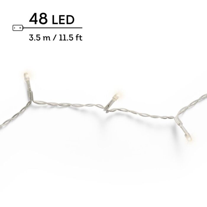 LED Durawise Basic Verlichting Warm Wit 3,5 m 48 LED Transparant - Lumineo