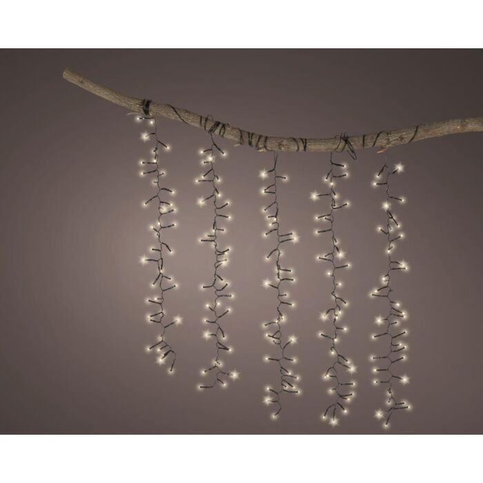 LED Durawise Boom Cascade Cluster Warm Wit 4 m 200 LED - Lumineo