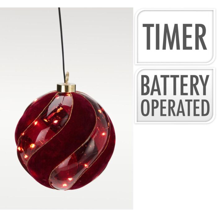 Bal Hangdecoratie Twinkel LED 14 cm Bal Hangdecoratie Twinkel LED 14 cm