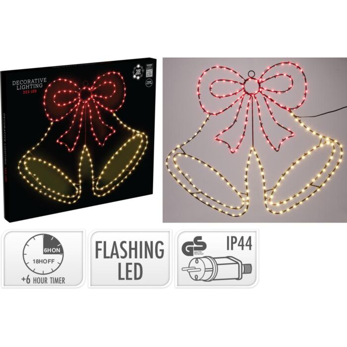 Kerstbel LED Flash 60 cm