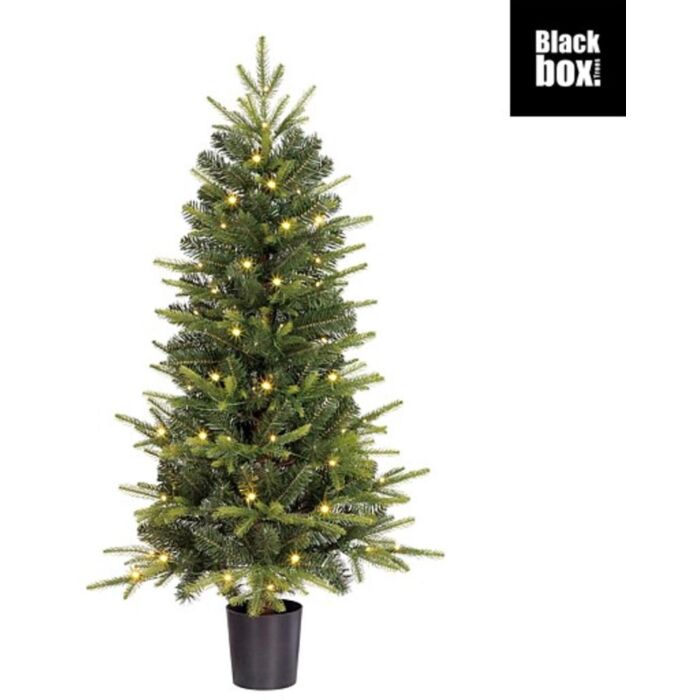 Kerstboom Grimshaw LED B/O groen 120 cm - Black Box