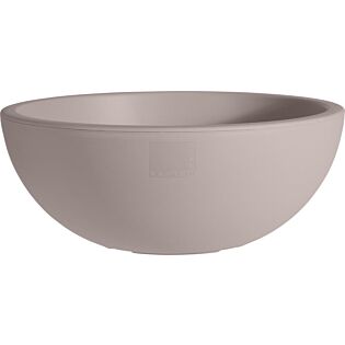 Bloempot schaal rond taupe &Oslash; 40 cm