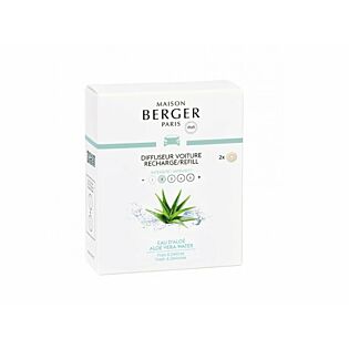 Autoparfum navulling 2 stuks Eau d'Alo&euml; - Lampe Berger