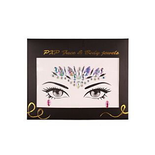 PXP Face & Body jewel Crown & Pink Teardrops